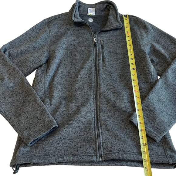 Magellan Knit Jacket Mens Grey Full Zip Lightweight Zip Pockets Collared Size L - Picture 8 of 14